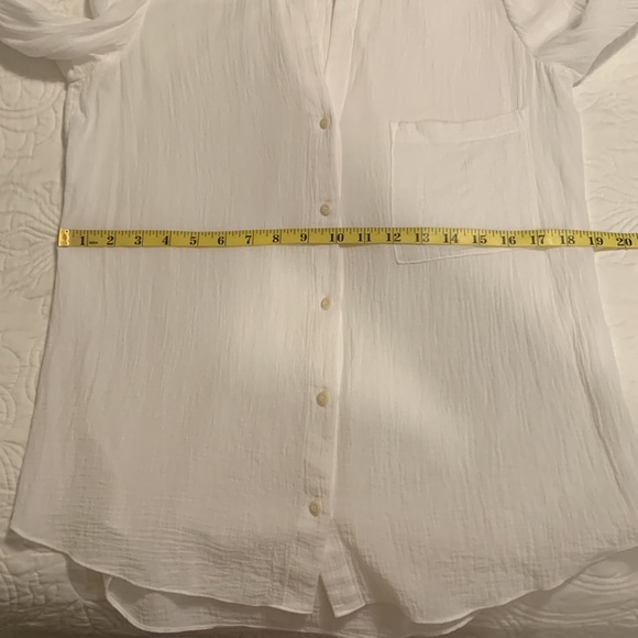 DIANE VON FURSTENBERG Women’s Button-Down White Long Sleeve Shirt SZ 6 - Picture 10 of 11